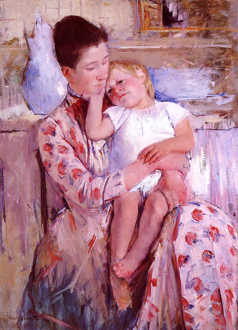 Emmie and Her Child - Mary Cassatt Painting on Canvas
